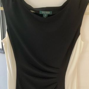 Lauren Ralph Lauren black and white sleeveless dress size 12